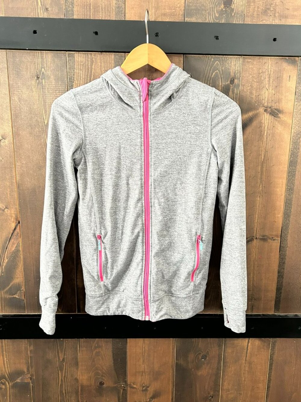 Ivivva by Lululemon Reversible Running Jacket with Hood Girls Size 12